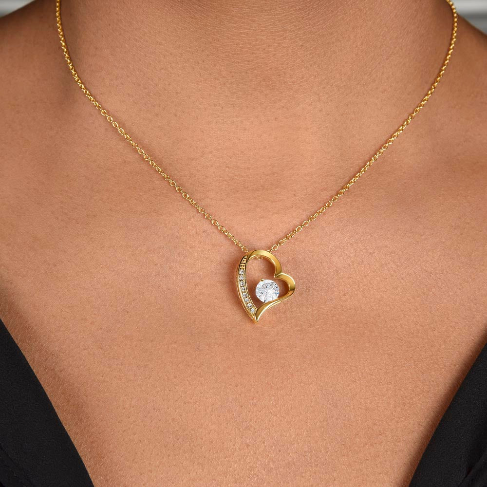 To My Wife Necklace Gift – Personalized “I Love You Forever” Message Card