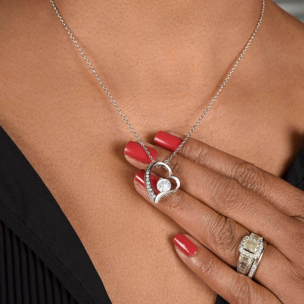 To My Wife Necklace Gift – Personalized “I Love You Forever” Message Card