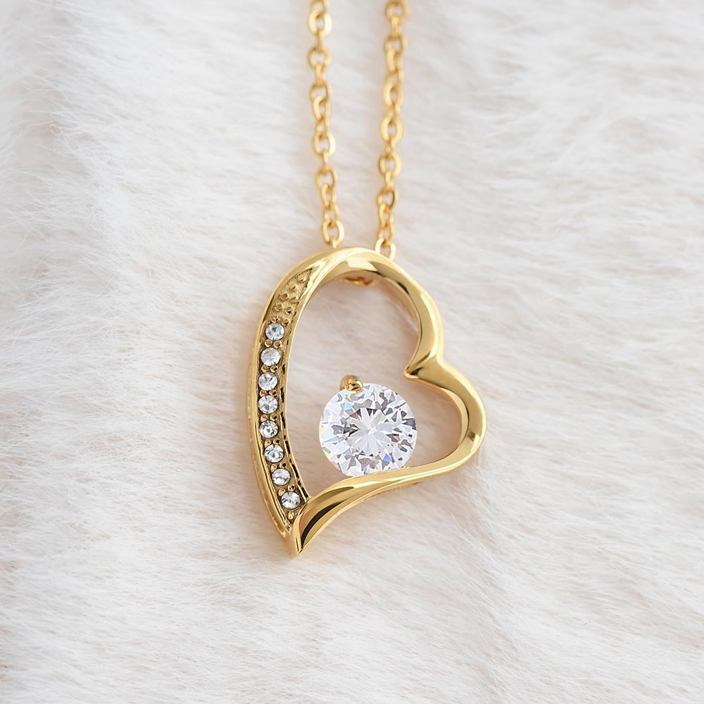 To My Wife Necklace Gift – Personalized “I Love You Forever” Message Card