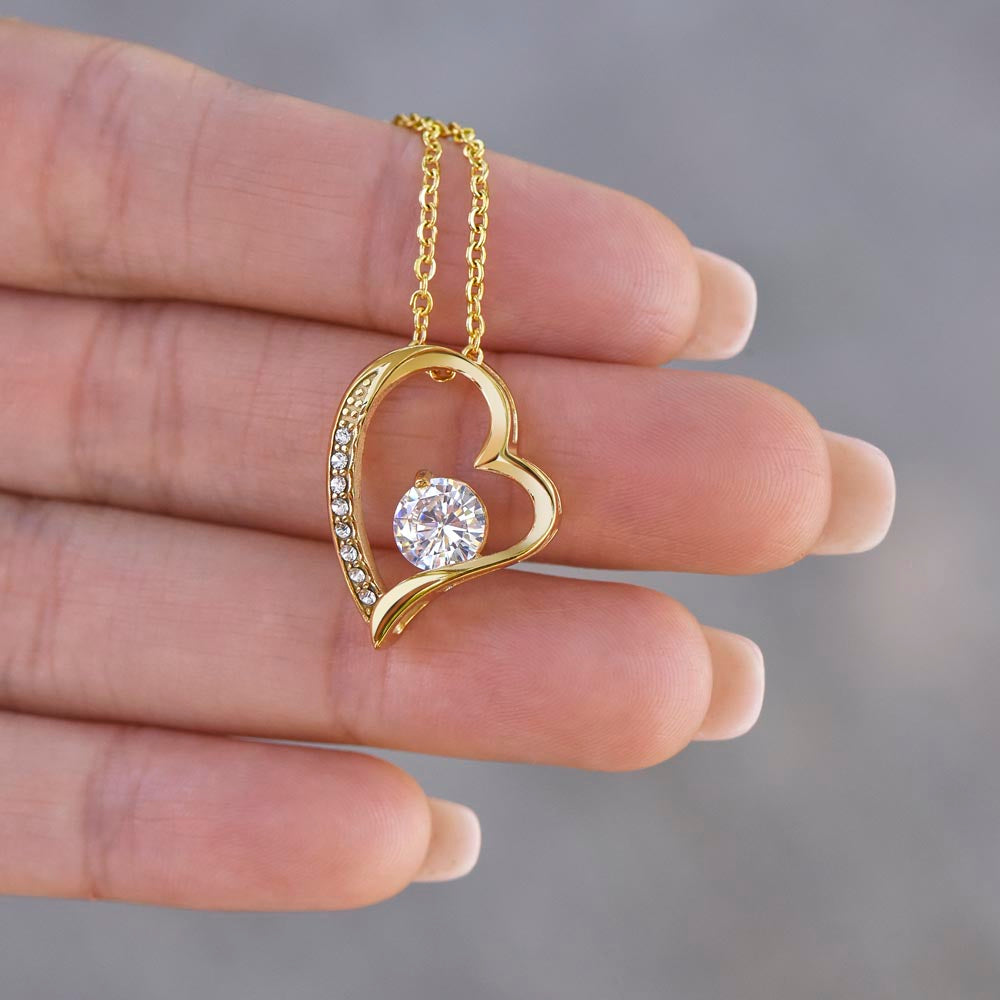 To My Wife Necklace Gift – Personalized “I Love You Forever” Message Card